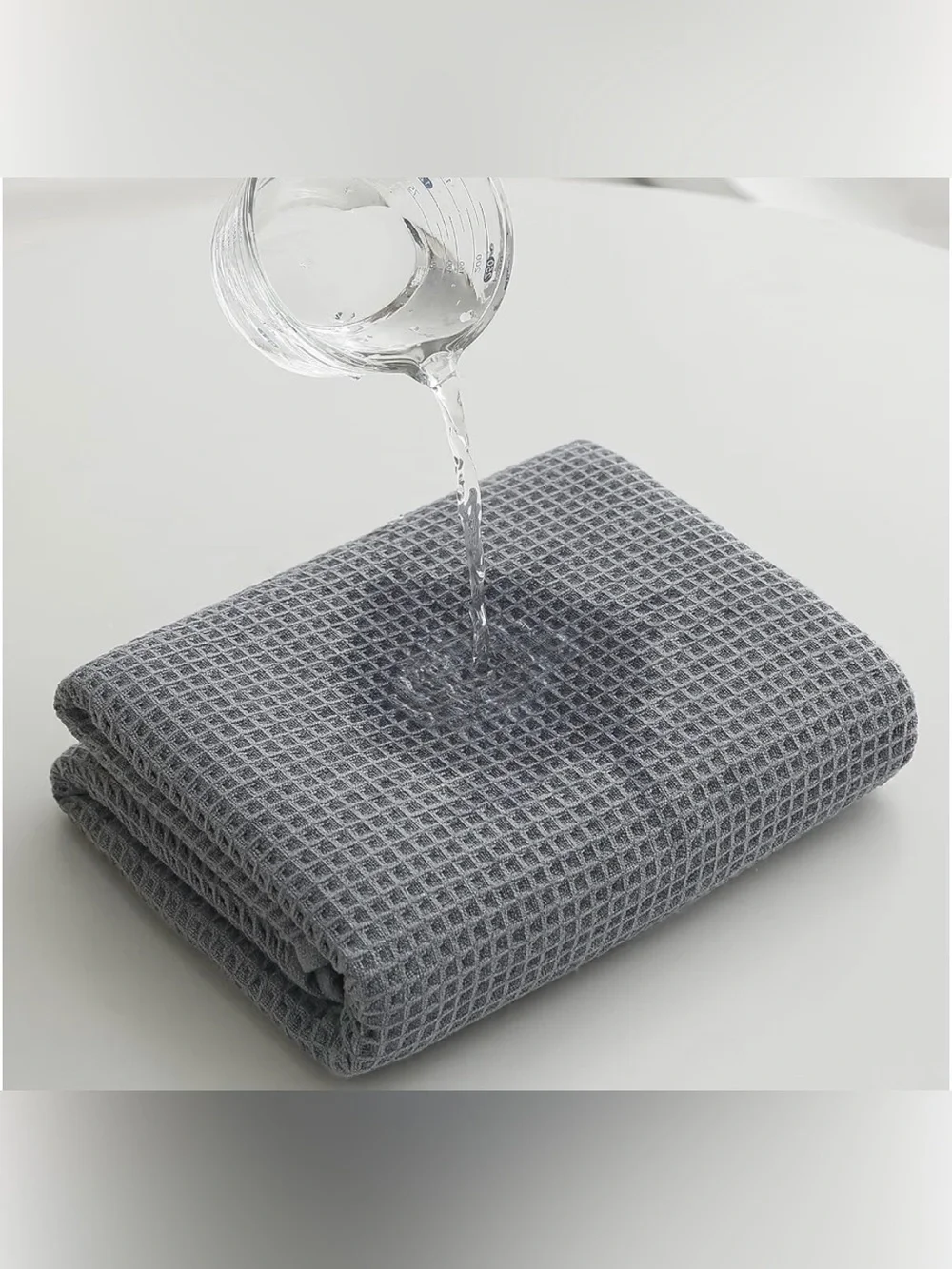 NWT - Robmic Dark Gray Waffle Bath Sheets - extra large - 2 Pack
